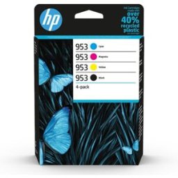 HP Pack de 4 cartuchos de tinta Original 953 negro-cian-magenta-amarillo (6ZC69AE).