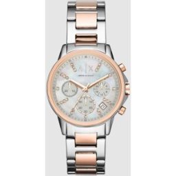 Giorgio Armani Reloj de mujer de acero inoxidable con cronógrafo. Multicolor