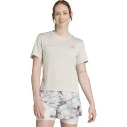 Adidas Camiseta de mujer Own the Run Melange . (S) Gris