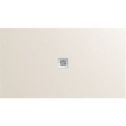 Fiora Plato de ducha Essential . (100 x 90 cm) Blanco roto