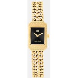 Tommy Hilfiger Reloj de mujer Sarah 1782842 de acero inoxidable y esfera azul. Negro