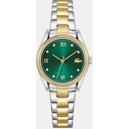Lacoste Reloj de mujer Parisoienne de acero bicolor. Verde