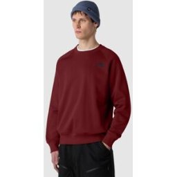 The North Face Sudadera con manga raglán NSE de hombre Box . (L) Rojo Teja