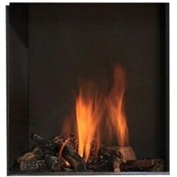 NORA FLAMES Chimenea Gas Natural Pano 67 X 67 cm. Negro
