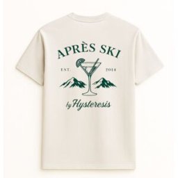 Hysteresis Camiseta unisex Apres Ski Esqui Blanco Vintage . (M) Blanco