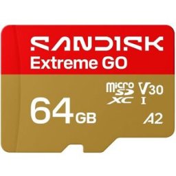SanDisk Tarjeta de memoria MicroSDXC Extreme GO 64GB.