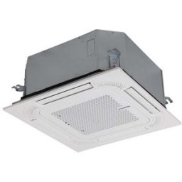 Hisense Aire acondicionado cassette Inverter con 3010 frig-h y 3440 kcal-h - ACT35UR4RCC8-AUW35U4RS8. Blanco