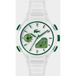 Lacoste Reloj de hombre LC33 2011364 de silicona blanco. Blanco