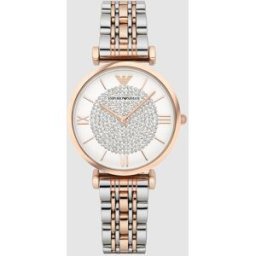 Giorgio Armani Reloj de mujer ar1926 de acero cierre de mariposa. Multicolor