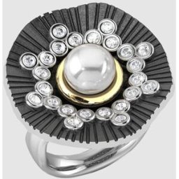 Bohemme Anillo Sky Drops de plata, perla y zafiro. (14) Blanco