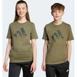 Adidas Camiseta de niños Camo Graphic Kids . (10 años) Verde
