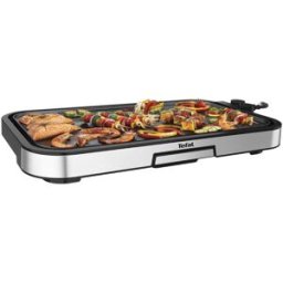 Tefal Plancha de asar eléctrica CB631D Giant Plancha XXL hasta 12 personas 5 ajustes termostato antiadherente. Negro