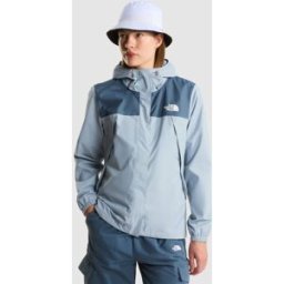 The North Face Chaqueta impermeable para mujer Antora . (XS) Azul claro / Azul marino