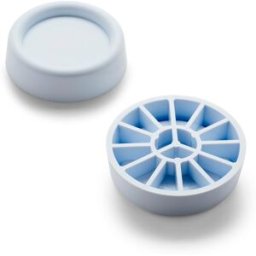 Meliconi Bases antivibración para lavadora y secadora 4 unidades color blanco . Blanco