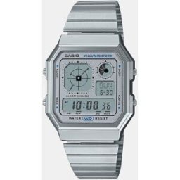 Casio Reloj unisex New Analogue Model A130WE-7AEF de acero. Plata