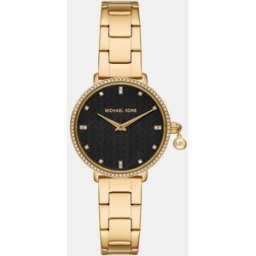 Michael Kors Reloj de mujer pyper de de acero inoxidable con dos agujas. Dorado