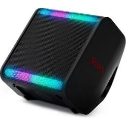 LG Altavoz gran potencia xboom Stage 301, 120W, Bluetooth 5.3 Miracast, hasta 12h batería intercambiable, karaoke, luces LED, para fiestas. Negro