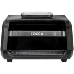 Jocca Freidora de aire sin aceite 223 Digital Grill con capacidad para 7 litros. Negro
