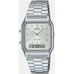 Casio Reloj hombre Vintage AQ230A7AMQYES de acero. Plata