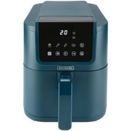 Bourgini Freidora de aire 5 L Health fryer Slim con cesta de Cerámica ECO libre de PFAS. Azul