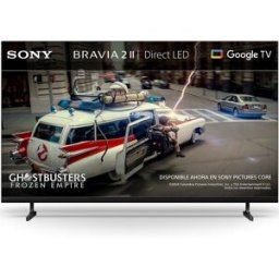 Sony TV 65" BRAVIA 2 II 65S25M2, UHD 4K HDR Direct LED, Dolby, Vision-Atmos, Google TV-Cast, Apple Airplay, Eco Dashboard, Game Menu, idea. Negro