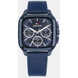 Tommy Hilfiger Reloj de hombre Herald 1792219 de piel azul. Azul