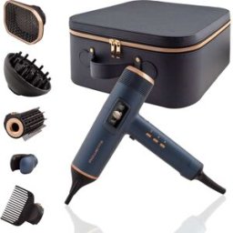 Rowenta Secador inteligente Maestria for you HY9430 1800 W con pantalla LED integrada 6 Accesorios y efecto coanda 225 km-h. Azul
