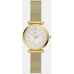 Fossil Reloj de mujer carlie de acero. Dorado