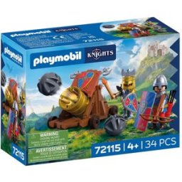 Playmobil Cañón de fuego de Caballeros León Knights.
