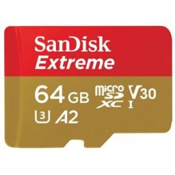 SanDisk Tarjeta de memoria Extrem MicroSDXC 64GB. Rojo / Negro