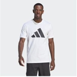 Adidas Camiseta de entrenamiento de hombre Train Essentials Feelready Logo Training . (S) Blanco