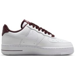 Nike Zapatillas de Casual de mujer W AIR FORCE 1 '07 VINTAGE . (41) Blanco / Granate