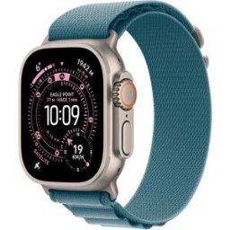 Apple Watch Ultra 3 GPS + Cellular 49mm Titanio natural con Correa Loop Alpine Azul Claro (S). Titanio Natural
