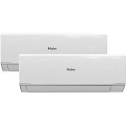 HAIER Aire acondicionado Multisplit 2x1 Inverter con 2.236 frig-h + 2.236 frig-h - TIDE 25+25-40 PREMIUM A+++-A+++. Blanco