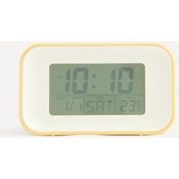 Acctim Reloj despertador digital rectangular Alta . Mostaza