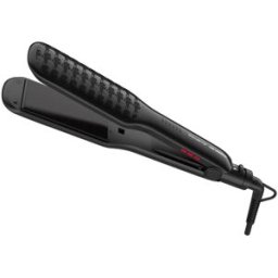 Rowenta Plancha de pelo x Karl Lagerfeld SF411 Extra Liss, placas extra gruesas, revestimiento Keratin & Glow, 6 ajustes. Negro