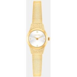 Calvin Reloj de mujer Contemporary 25100193 de acero plateado. Dorado