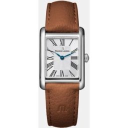 Maurice Lacroix Reloj de mujer Fiaba FA1205-SS001-110-3 de piel marrón. Plata