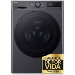 LG Lavadora secadora 10 kg lavado, 6 kg secado, 1.400 rpm, inteligencia artificial - F4DR6010AGM. Inox