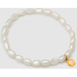 El Corte Inglés Pulsera de niña de perlas con charm. Blanco
