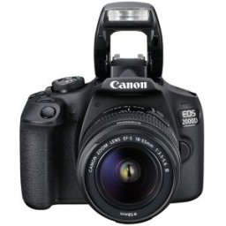 Canon Cámara Réflex EOS 2000D con Objetivo EF-S 18-55 mm DC. Negro