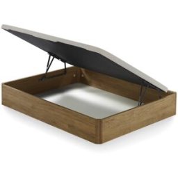 Ecus Canapé abatible de madera con apertura lateral Sora . (Cama 135 x 200 cm) Roble