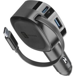 Cellular Line Cargador de baterías para automóvil Cellularline Roller 60W. Negro