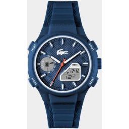 Lacoste Reloj de hombre LC33 2011370 de silicona azul. Azul