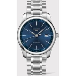 Longines Reloj de hombre L27934926 The Master Collection automático de piel marrón. Azul