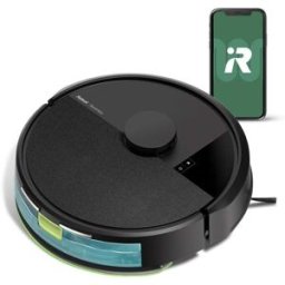 iRobot Robot aspirador y friegasuelos Roomba® 105 Combo con mapeado inteligente LiDAR y fregado SmartScrub. Negro