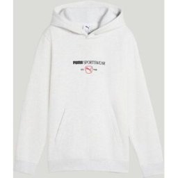 Puma Sudadera de Casual de Niño CLASS Graphic Hoodie FL B . (11-12 años) Blanco