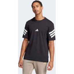 Adidas Camiseta de hombre Future Icons 3 bandas . (M) Negro