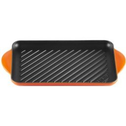 Le Creuset Parrilla rectangular de hierro fundido . (Grill de 32 cm) Volcánico