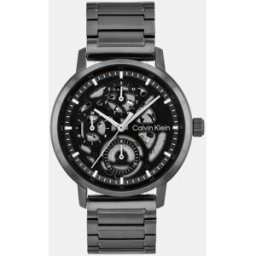 Calvin Reloj de hombre Gauge 25200563 de acero negro. Negro